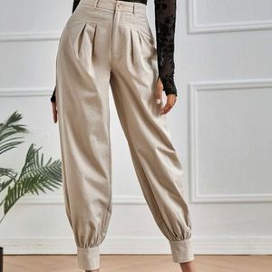 High waisted jogger pants